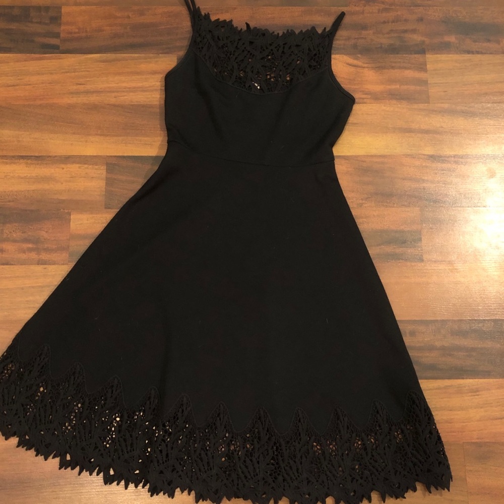 Free People Lace Detail A-Line Dress